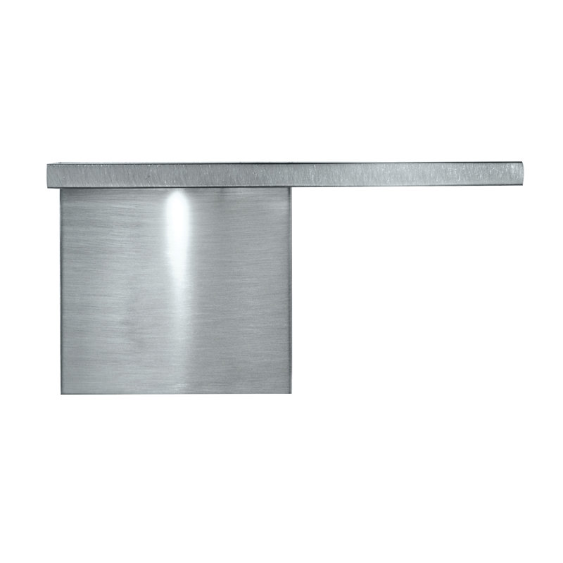 Edge 8.5'' Silver and White LED Flush Mount Sconce