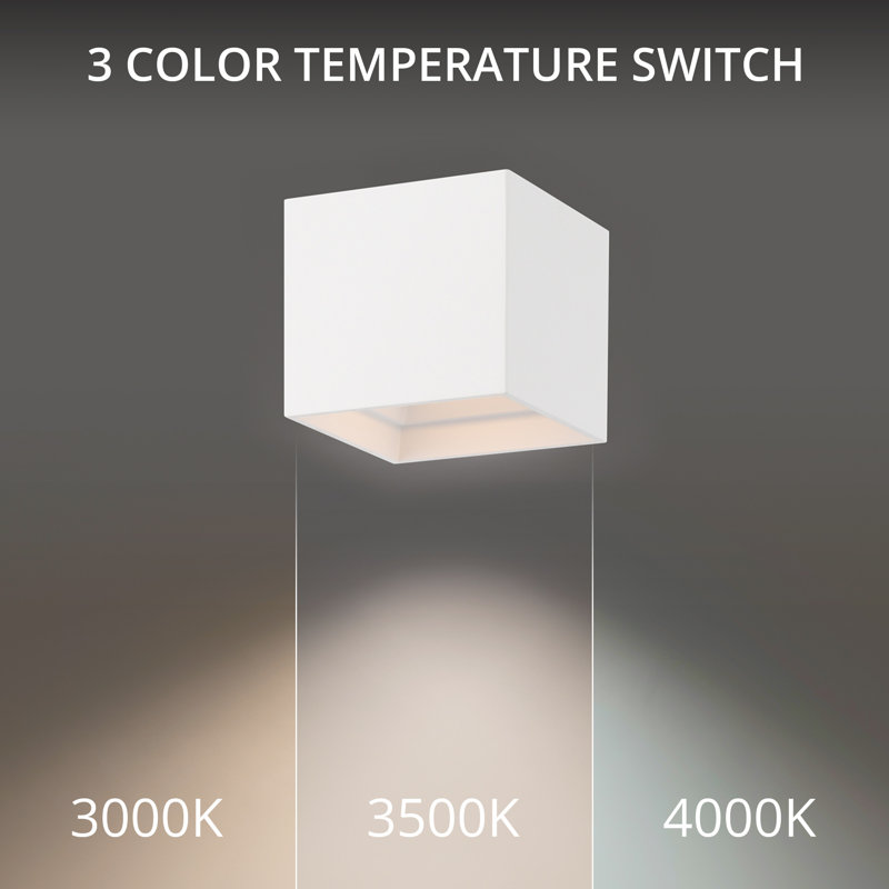 White Aluminum LED Indoor/Outdoor Flush Mount