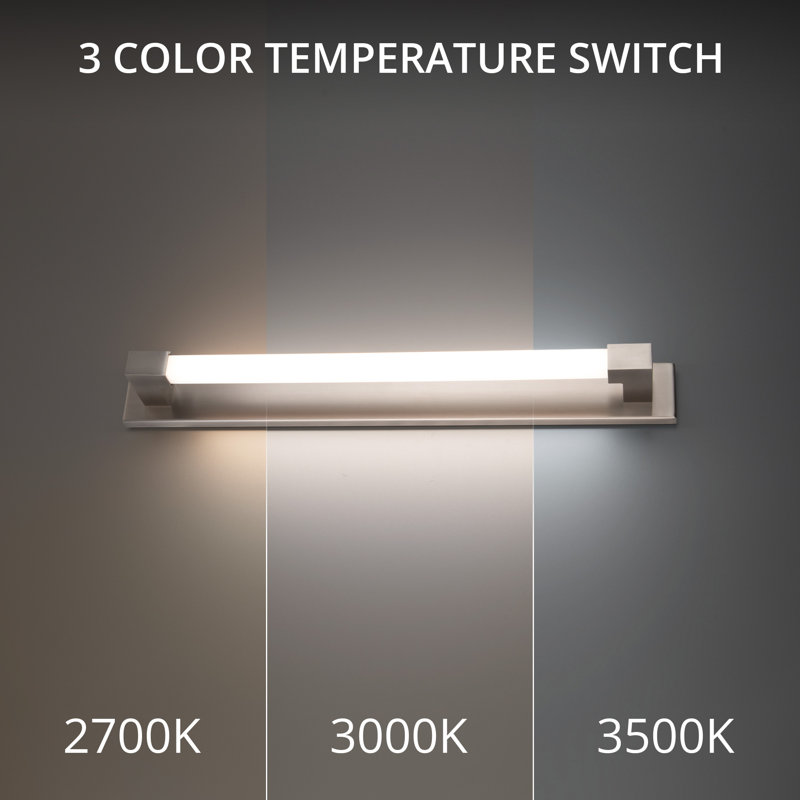 Barre 27" Brushed Nickel Dimmable LED Vanity Light