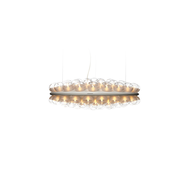 White LED Round Double Suspension Light