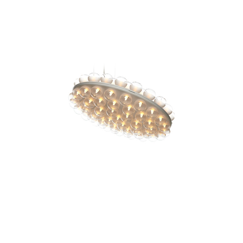 White LED Round Double Suspension Light