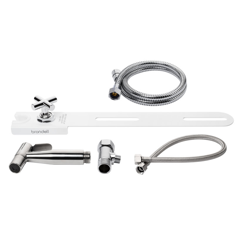 White Stainless Steel Handheld Bidet Sprayer with Holster