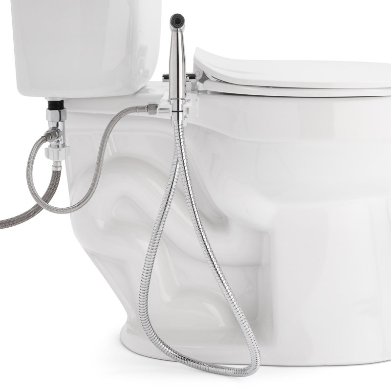 White Stainless Steel Handheld Bidet Sprayer with Holster