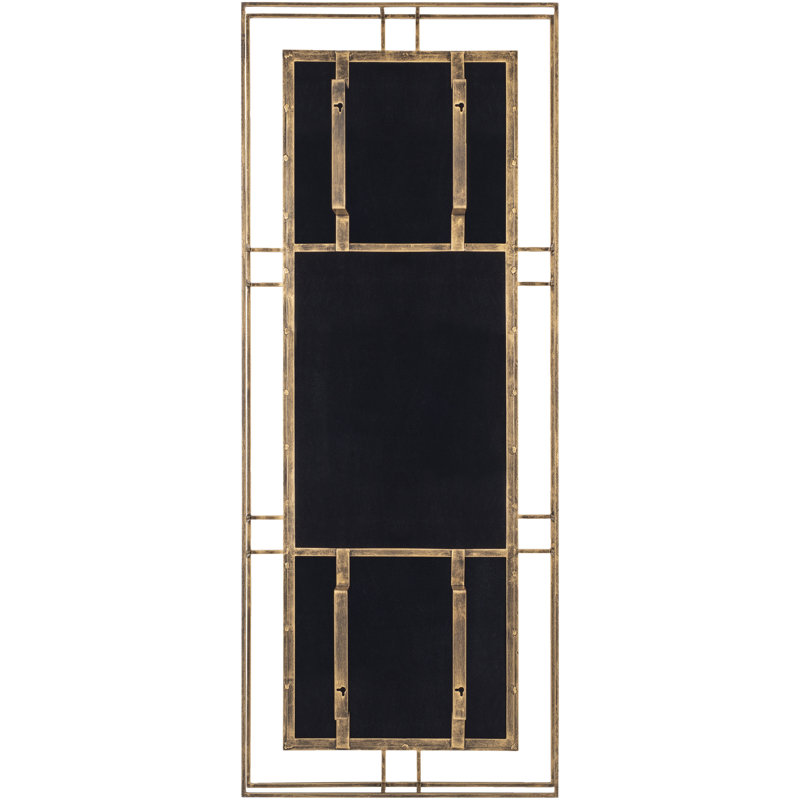Gold Rectangular Full Length Mirror with Hand Finished Frame