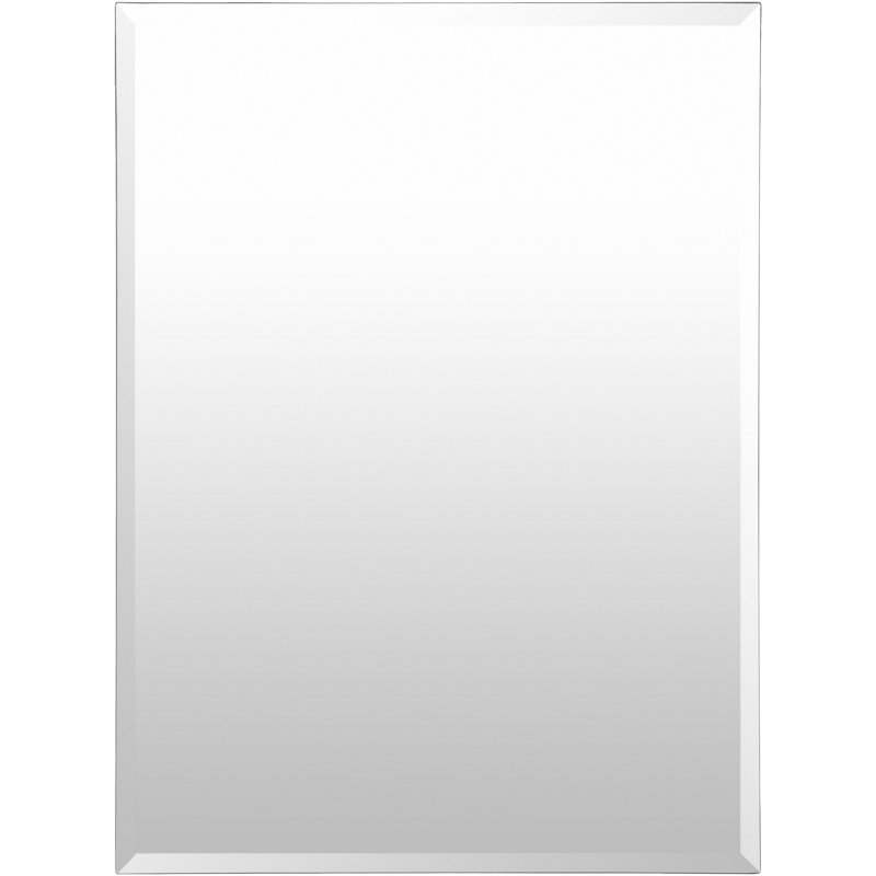 Rectangular Frameless 40" x 30" Modern Wall Mirror