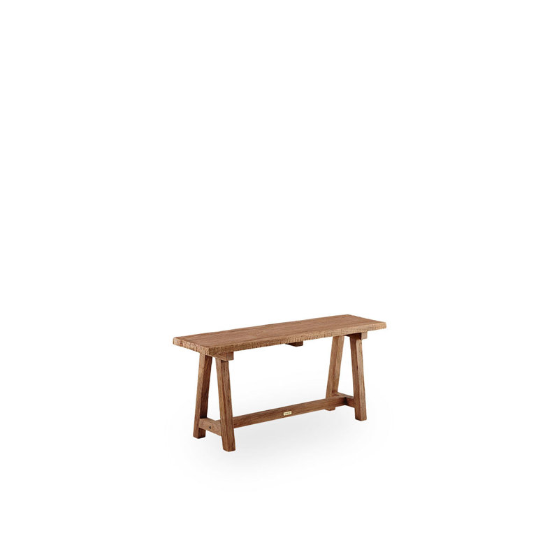Lucas 39'' Recycled Teak Rustic Minimalist Bench - Natural