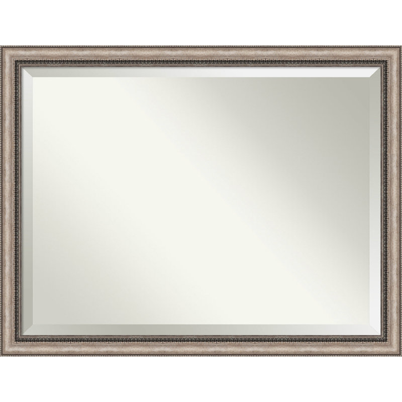 Lyla 44" x 34" Ornate Bronze-Tone Brushstroke Bathroom Vanity Mirror