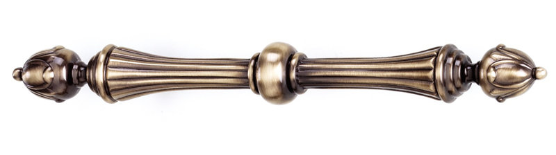 Antique English Brass 4.5'' Appliance Pull with Matte Finish