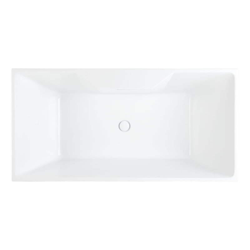 67" x 32" Freestanding Soaking Acrylic Bathtub