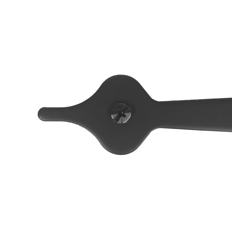 Acorn 13 in. Black Steel Heavy Duty Strap Hinge
