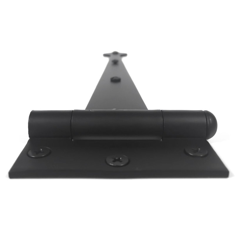 Acorn 13 in. Black Steel Heavy Duty Strap Hinge