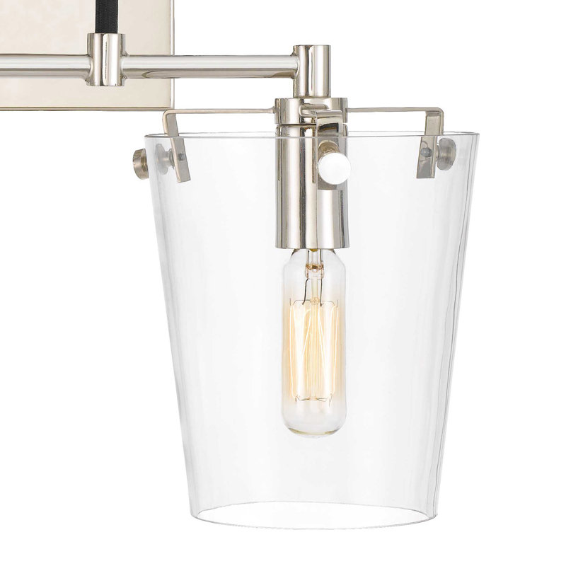 Arlo 11'' Black and Polished Nickel Modern Armed Sconce