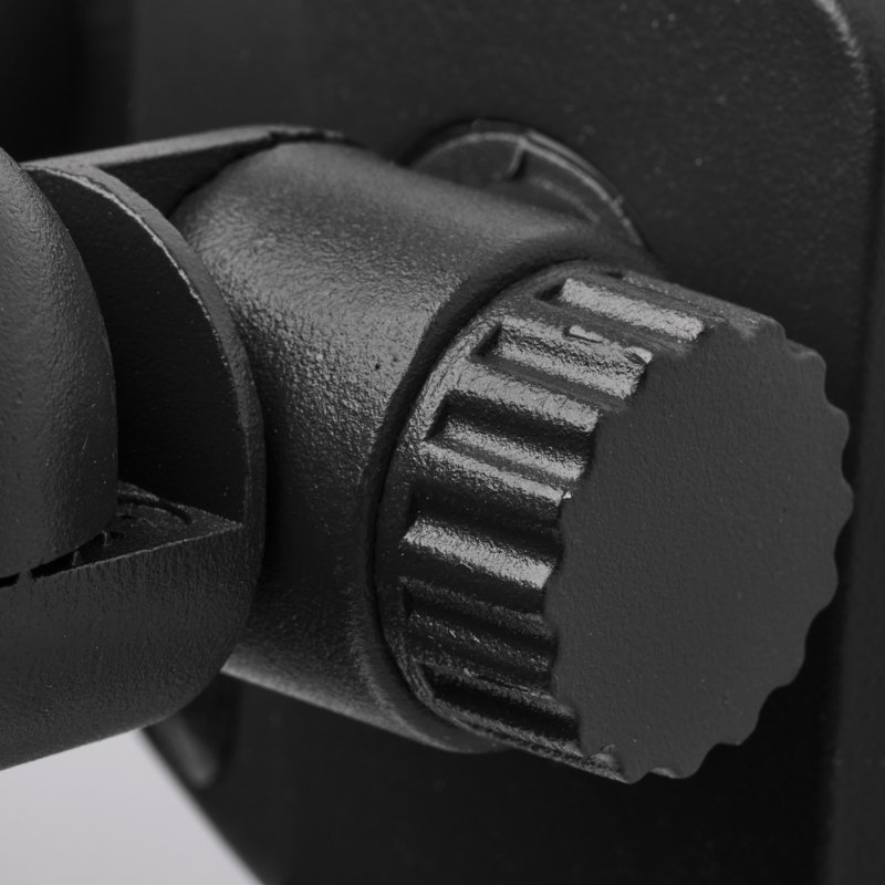 Adjustable Dual-Head LED Security Light in Black with Motion Sensor