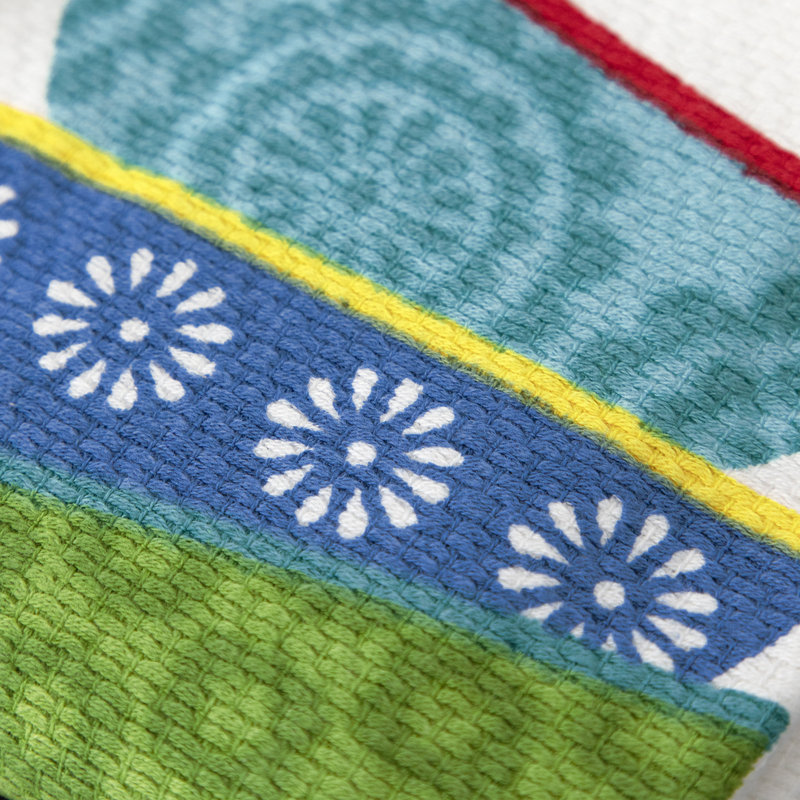 Colorful Cotton Dual-Purpose Kitchen Dish Towel Set, 2-Pack