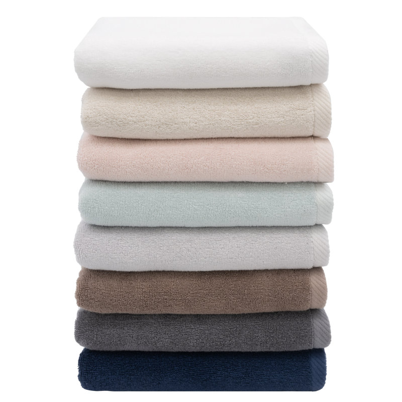 Ediree White Turkish Cotton Bath Towels Set of 2