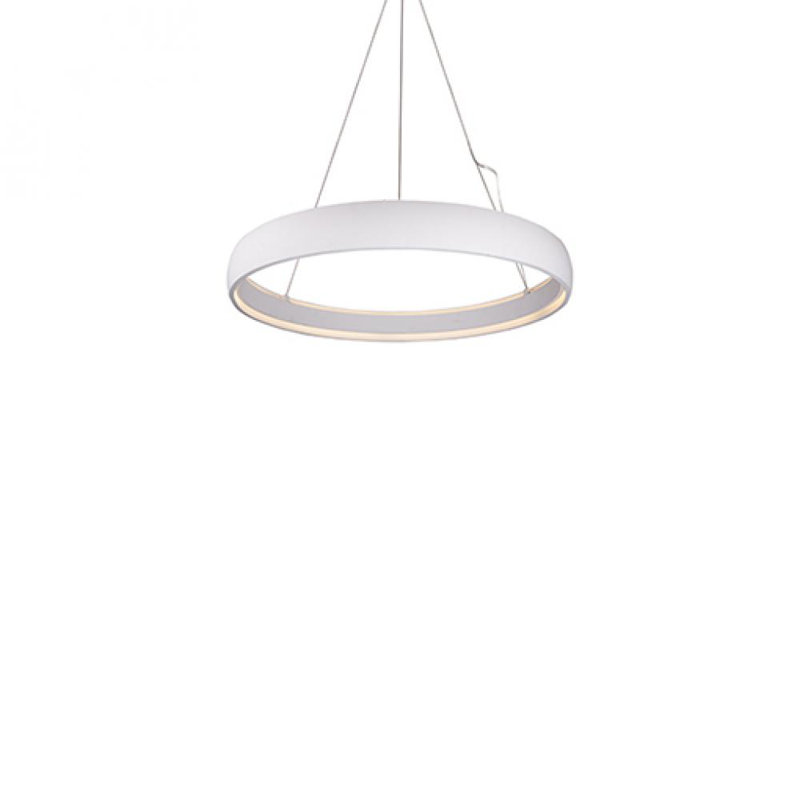 Halo 36" White Brushed Nickel LED Pendant Light