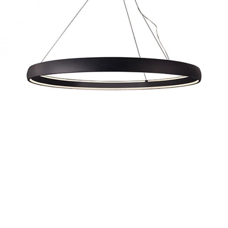 Halo Black Brushed Nickel 71'' Wide LED Circular Pendant