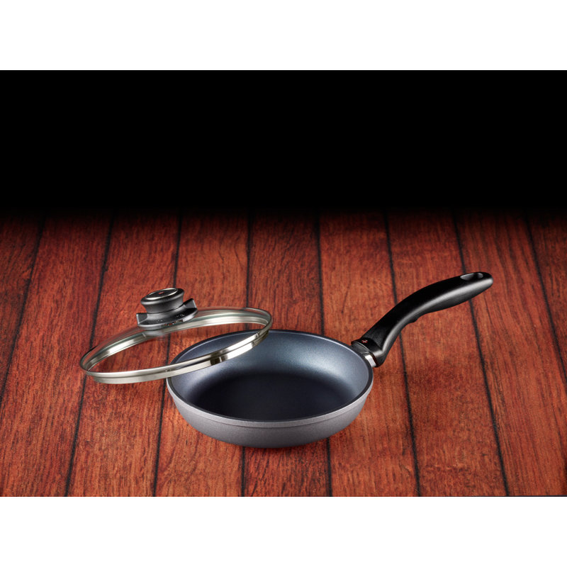 Swiss Diamond 8" Non-Stick Aluminum Fry Pan with Glass Lid