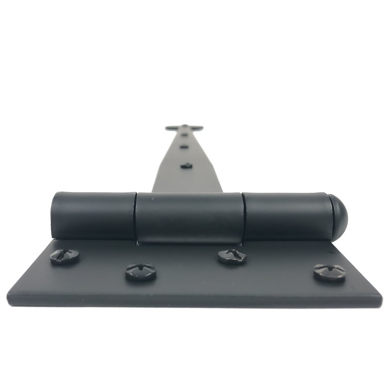 Black Steel 19.62" Bean Strap Gate Hinge