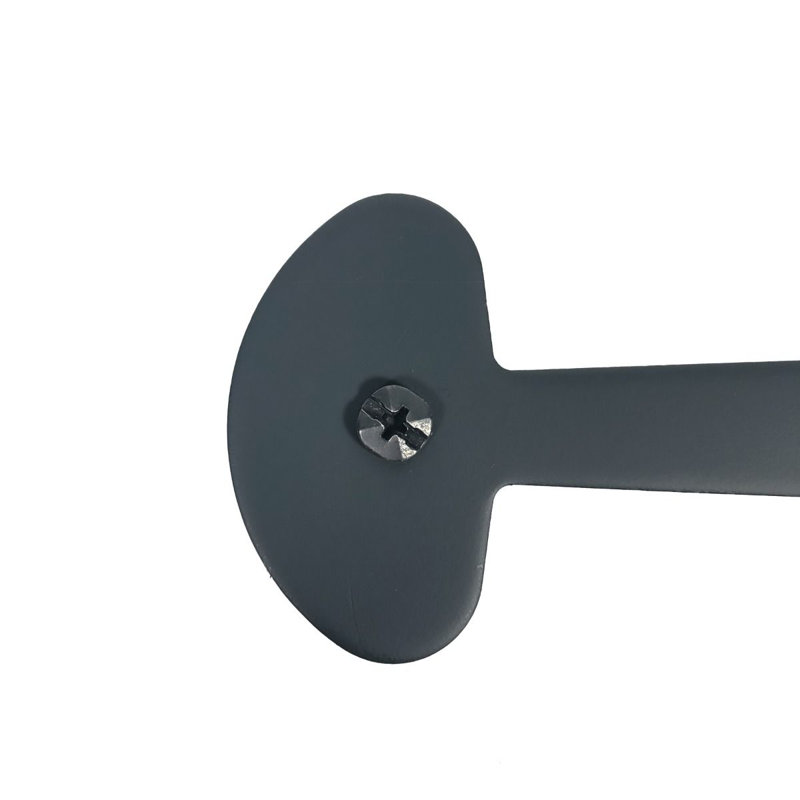 Black Steel 19.62" Bean Strap Gate Hinge