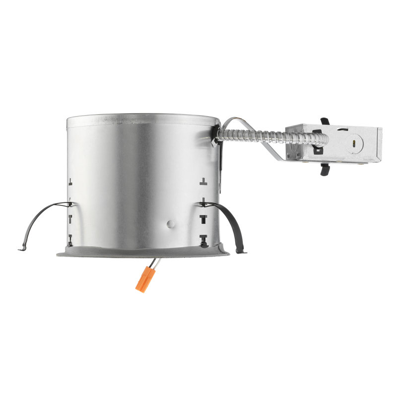 6-Inch Gray LED Remodel Recessed Lighting Housing with Quick Connect