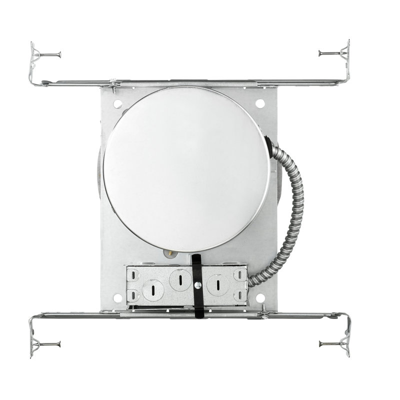 6-Inch Gray LED Remodel Recessed Lighting Housing with Quick Connect