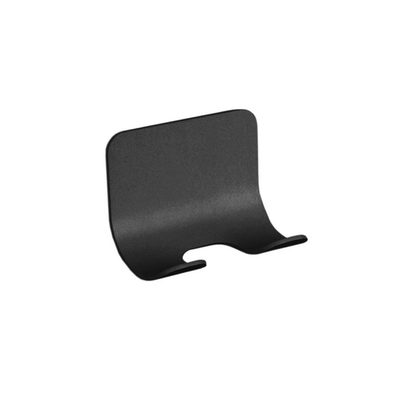 Matte Black Curved Wall Mounted Double Towel Hook