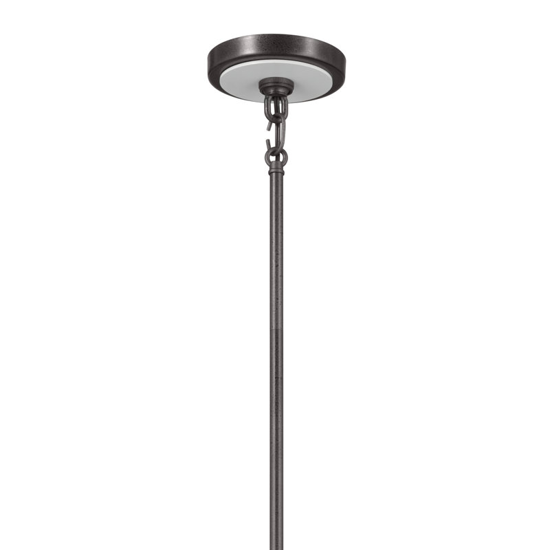 Anvil Iron 31.25" 5-Light Black Candle Chandelier