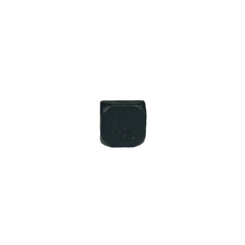 Black Forged Iron Square Clavo 0.63"