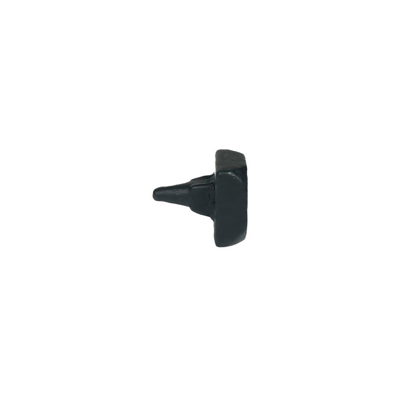 Black Forged Iron Square Clavo 0.63"
