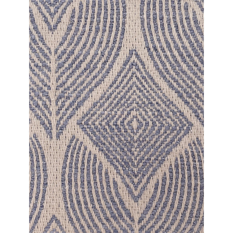 Indigo and Beige 24x24 Outdoor Acrylic Pillow
