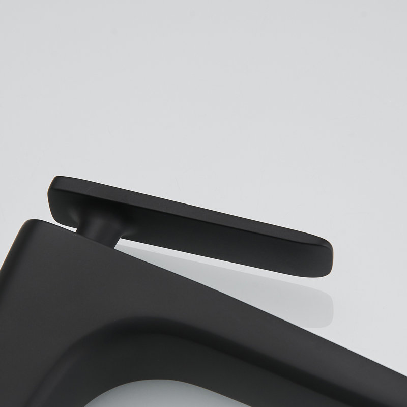 Matte Black Tall Single Handle Vessel Sink Faucet