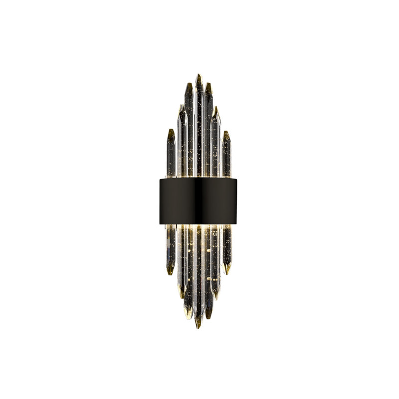 Aspen Dark Bronze Crystal LED Wall Sconce