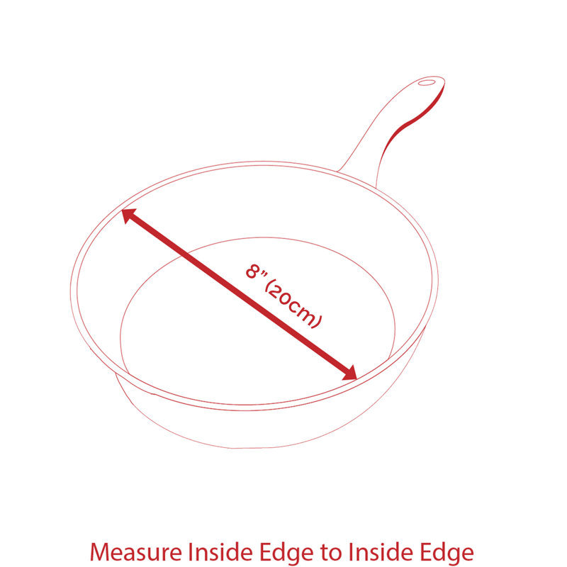 Swiss Diamond 8" Non-Stick Aluminum Fry Pan with Glass Lid