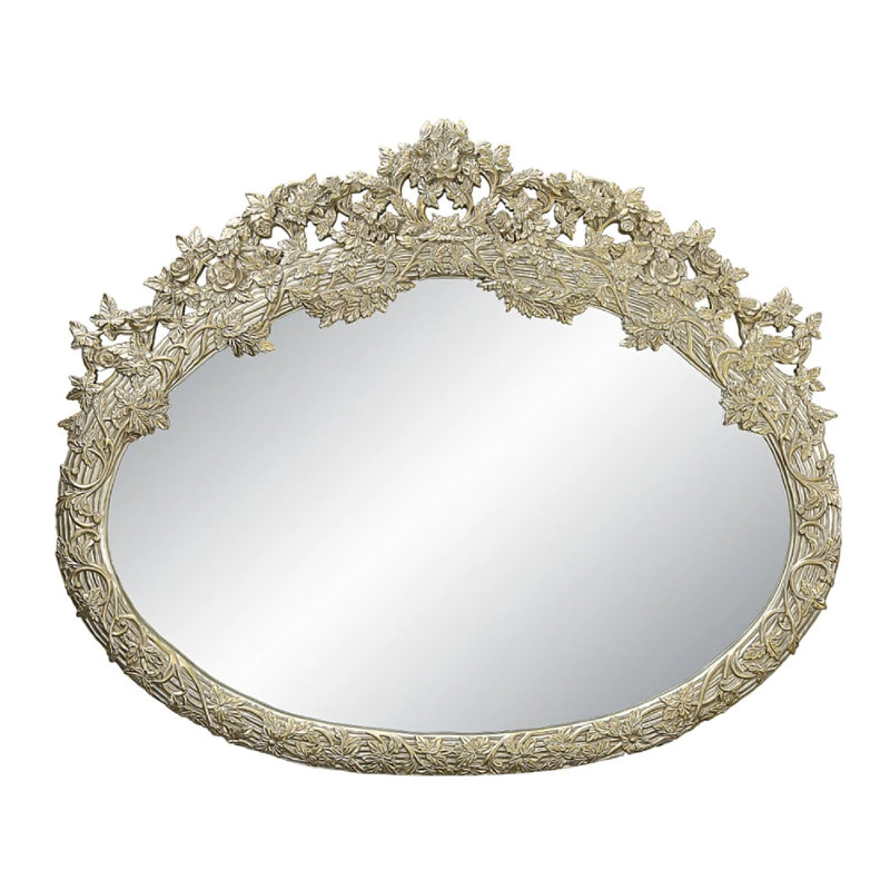 Gold Carved Wood 60" Dresser Mirror
