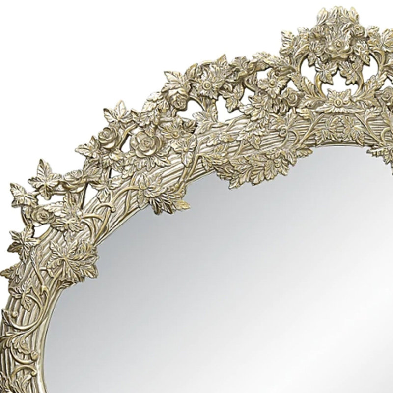 Gold Carved Wood 60" Dresser Mirror