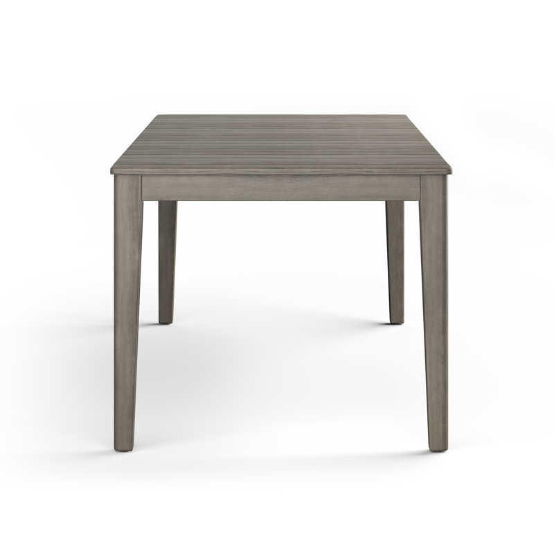 Carmel 83" Distressed Weathered Grey Solid Acacia Outdoor Dining Table
