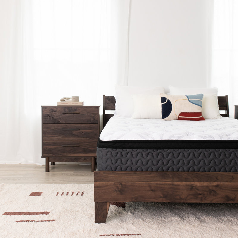 White Twin Pillowtop Innerspring Gel Memory Foam Mattress