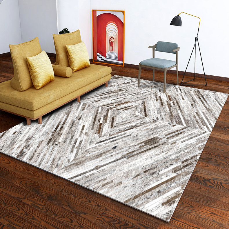 Supra Vortex Multicolor Faux Cowhide 5'x8' Area Rug