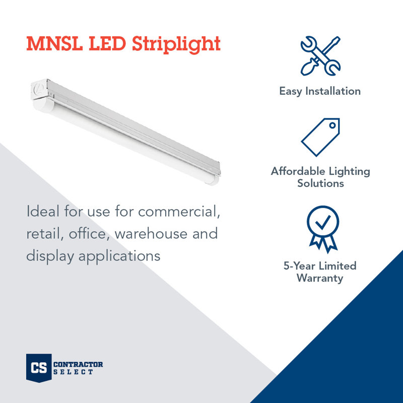White 96'' LED Under Cabinet Strip Light