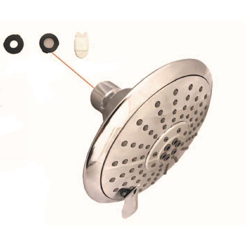 Chrome Polished Wall Mounted Shower Head with Filter