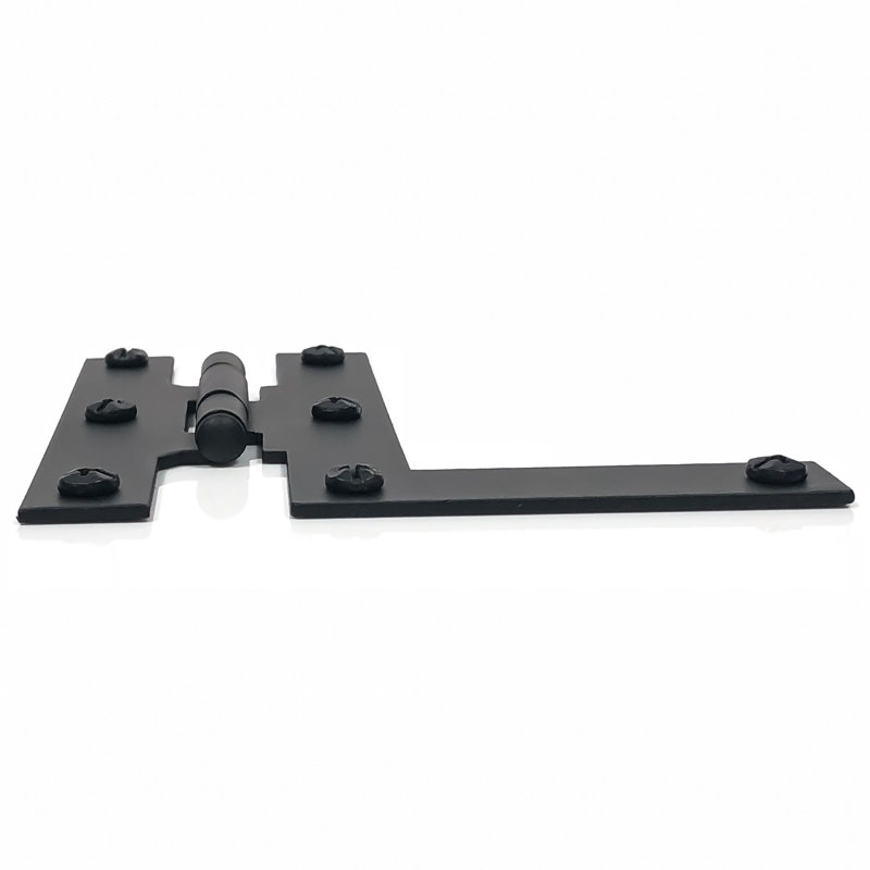 Matte Black 4" x 4.06" Steel Surface Mount HL Hinge