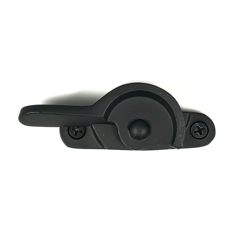 Black Powder Coat Iron Window Sash Lock