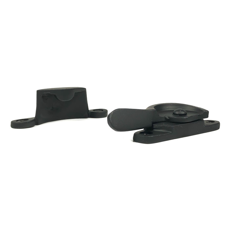 Black Powder Coat Iron Window Sash Lock