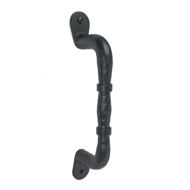 Canterbury 12-Inch Black Iron Medieval Door Pull