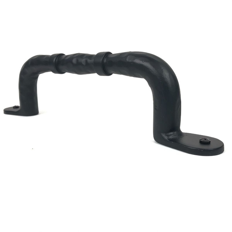 Canterbury 12-Inch Black Iron Medieval Door Pull