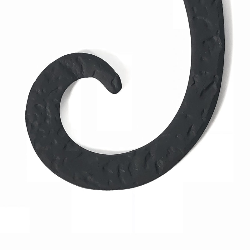 Black Steel S-Shaped Reversible Shutter Dog Pair