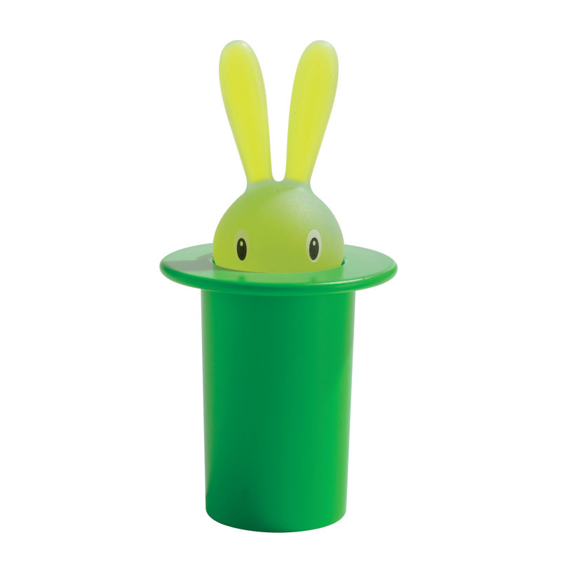 Green Magic Bunny Toothpick Holder with Hat Design