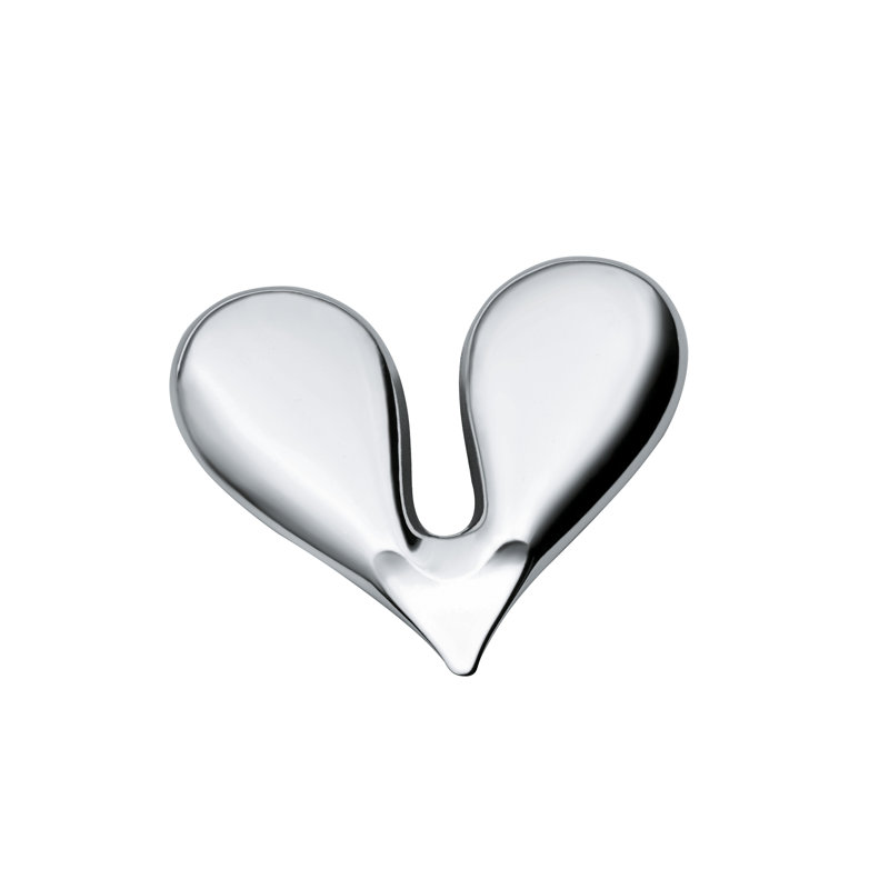 Polished Stainless Steel Heart-Shaped Nut Splitter