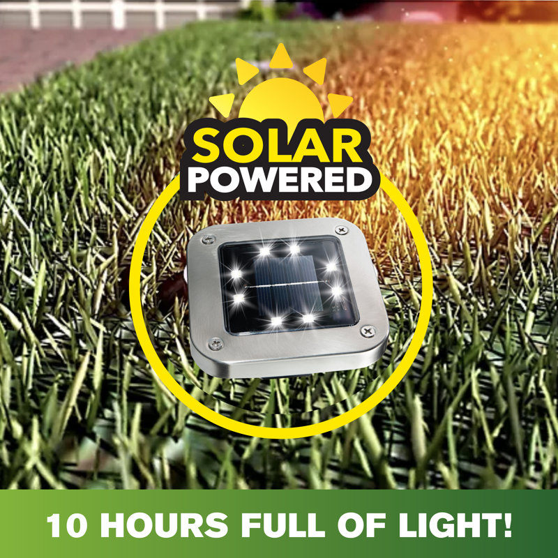 Stainless Steel Solar Powered LED Pathway Light Pack